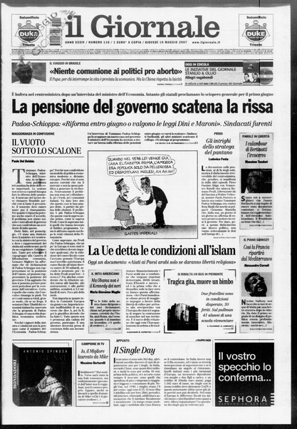 Il giornale : quotidiano del mattino